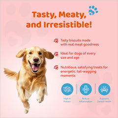 Petoska Dog Biscuits Meat 500g - Slow-Baked Protein Treats