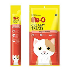 Me-O Crab Flavour Creamy Lickable Cat Treats – 60 g x 12