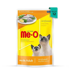 Me-O Adult Mackerel in Jelly Wet Cat Food, 80 g Pouch