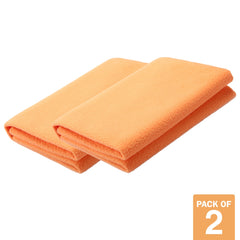 Petoska Waterproof Reusable Washable Dog & Cat Pee Pads & Pet Dry Sheet Orange -Large Size (Pack Of 2).