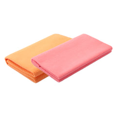 Petoska Waterproof Reusable Washable Dog & Cat Pee Pads & Pet Dry Sheet Orange & Coral - Pack Of 2.