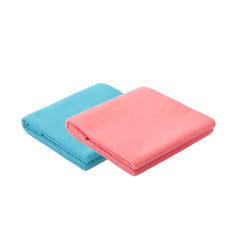Petoska Waterproof Reusable Washable Dog & Cat Pee Pads & Pet Dry Sheet Peacock Blue & Coral - Pack Of 2