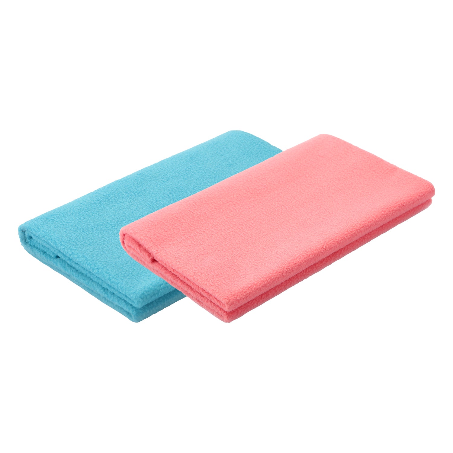 Petoska Waterproof Reusable Washable Dog & Cat Pee Pads & Pet Dry Sheet Peacock Blue & Coral - Pack Of 2.