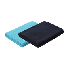 Petoska Waterproof Reusable Washable Dog & Cat Pee Pads & Pet Dry Sheet Peacock Blue & Dark Blue - Pack Of 2
