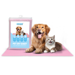Petoska Waterproof Reusable Washable Pee Pads & Pet Dry Sheet Pink - Pack Of 1