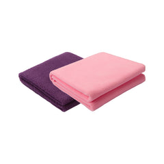 Petoska Waterproof Reusable Washable Dog & Cat Pee Pads & Pet Dry Sheet Plum & Pink - Pack Of 2
