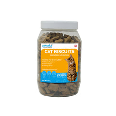 Petoska Crunchy Cat Biscuit Mackerel & Pumpkin, 250 gms