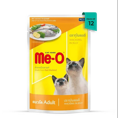 Me-O Adult Mackerel in Jelly Wet Cat Food, 80 g Pouch