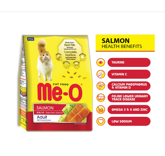 Me-O Adult Salmon Flavour Dry Cat Food, 7 kg Pack