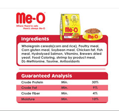 Me-O Adult Salmon Flavour Dry Cat Food, 7 kg Pack