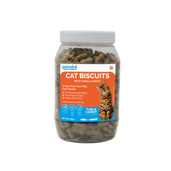 Petoska Crunchy Cat Biscuit Tuna & Carrot, 250 gms
