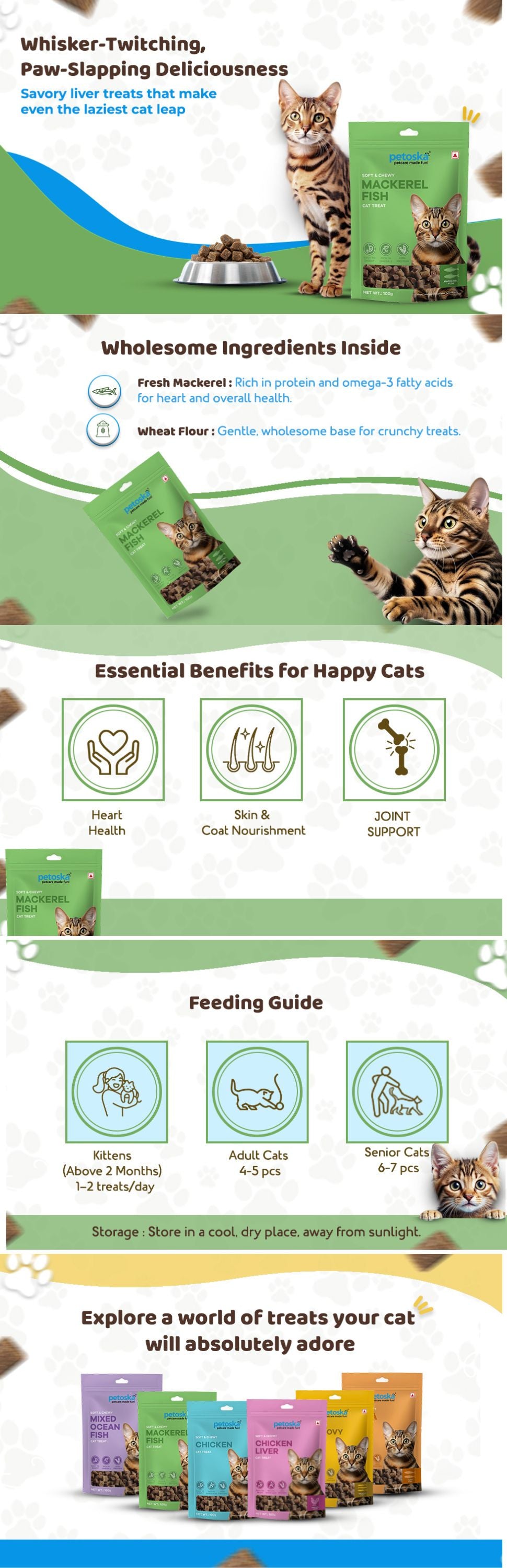 Mackerel Fish Cat Treat (100gms)