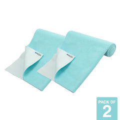 Petoska Waterproof Reusable Washable Dog & Cat Pee Pads & Pet Dry Sheet Peacock Blue -Small Size (Pack Of 2).