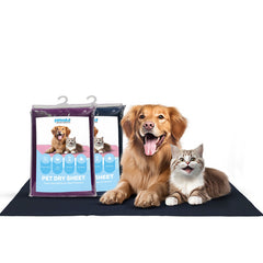 Petoska Waterproof Reusable Washable Dog & Cat Pee Pads & Pet Dry Sheet Dark Blue & Plum - Pack Of 2