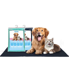 Petoska Waterproof Reusable Washable Dog & Cat Pee Pads & Pet Dry Sheet Dark Blue & Green - Pack Of 2.