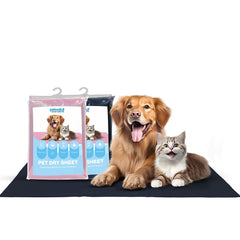 Petoska Waterproof Reusable Washable Dog & Cat Pee Pads & Pet Dry Sheet Dark Blue & Pink - Pack Of 2