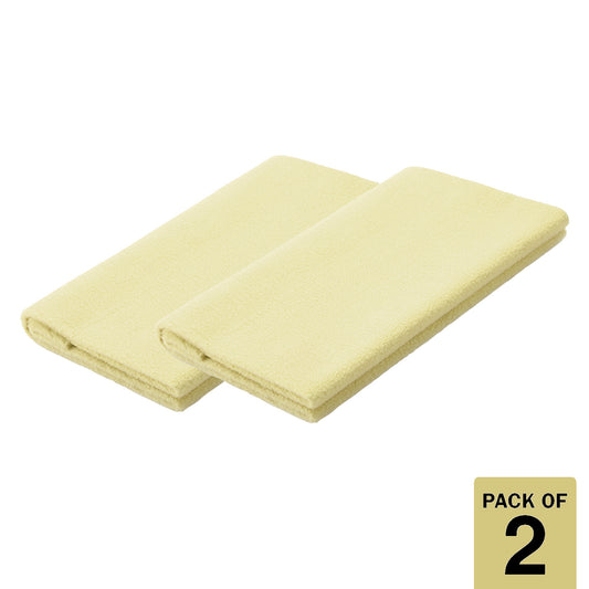 Petoska Waterproof Reusable Washable Dog & Cat Pee Pads & Pet Dry Sheet Yellow-Small Size (Pack Of 2).