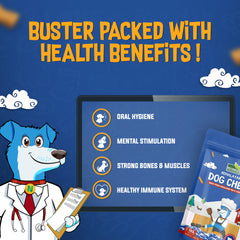 Nutribles Himalayan Dog Chew Sticks | Natural Real Yak & Cow Milk Cheese | Vegetarian Dental Sticks For Healthy Teeth & Gums | Dental Chewsticks For Medium Dogs