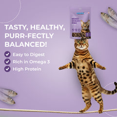 Petoska Mixed Ocean Fish Cat Treat- 100gms
