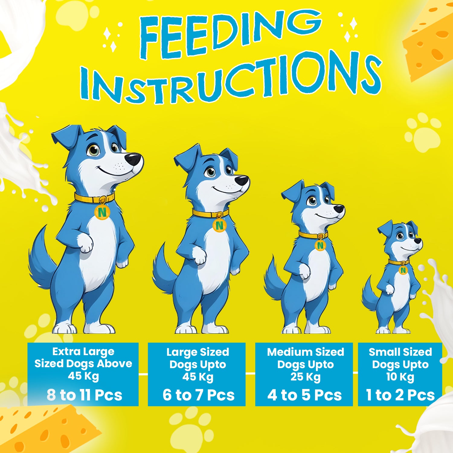 Petoska Chicken Sticks Dog Treats with Milk & Cheese, Nutritious & Digestible, 100g Each - Pack Of 10.