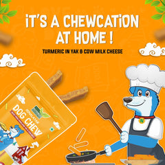 Nutribles Himalayan Turmeric Dog Chew | Real Turmeric in Yak & Cow Milk Cheese | 100% Natural | Vegetarian Dental Sticks for Healthy Teeth & Gums | Dental Chewsticks