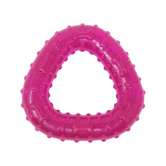 Gearbuff Trinity Clear Dental Dog chew Toy,Small, Purple