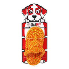 Gearbuff Flipflop Rope Chew Toy, Orange Purple Dots