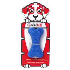 Gearbuff Paw Printed Flat Bone Toy- Blue pack