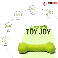 Gearbuff Twirled Bone Chew Toy, Pink