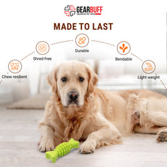 Gearbuff Tuffy Bone chew Toy, Pink