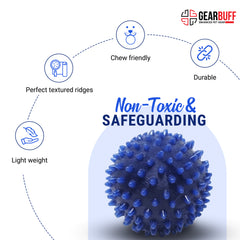 Gearbuff Blue Poky Dog Chew Ball -